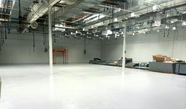 white epoxy warehouse - Los Angeles, CA